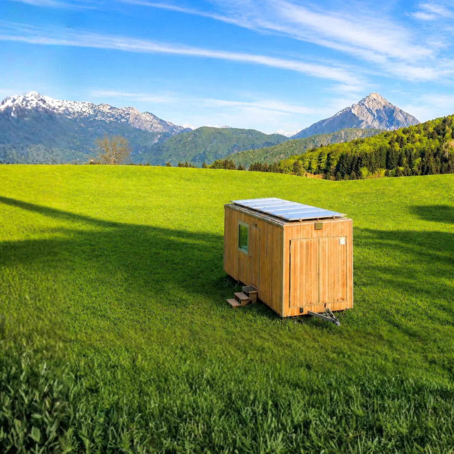tiny house sull'Altopiano di Curiedi nelle Prealpi Carniche